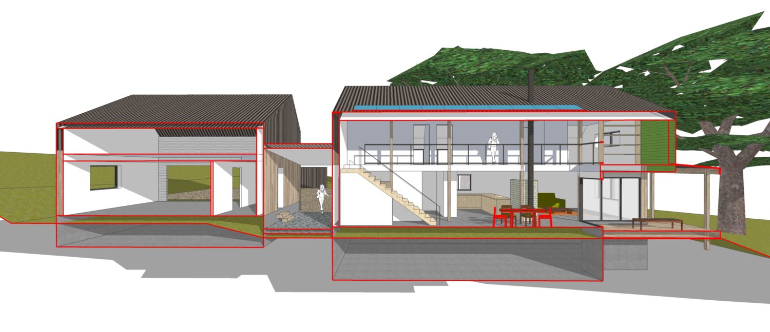 3D rendered architectural plan for a home — Enduring Domain Architecture