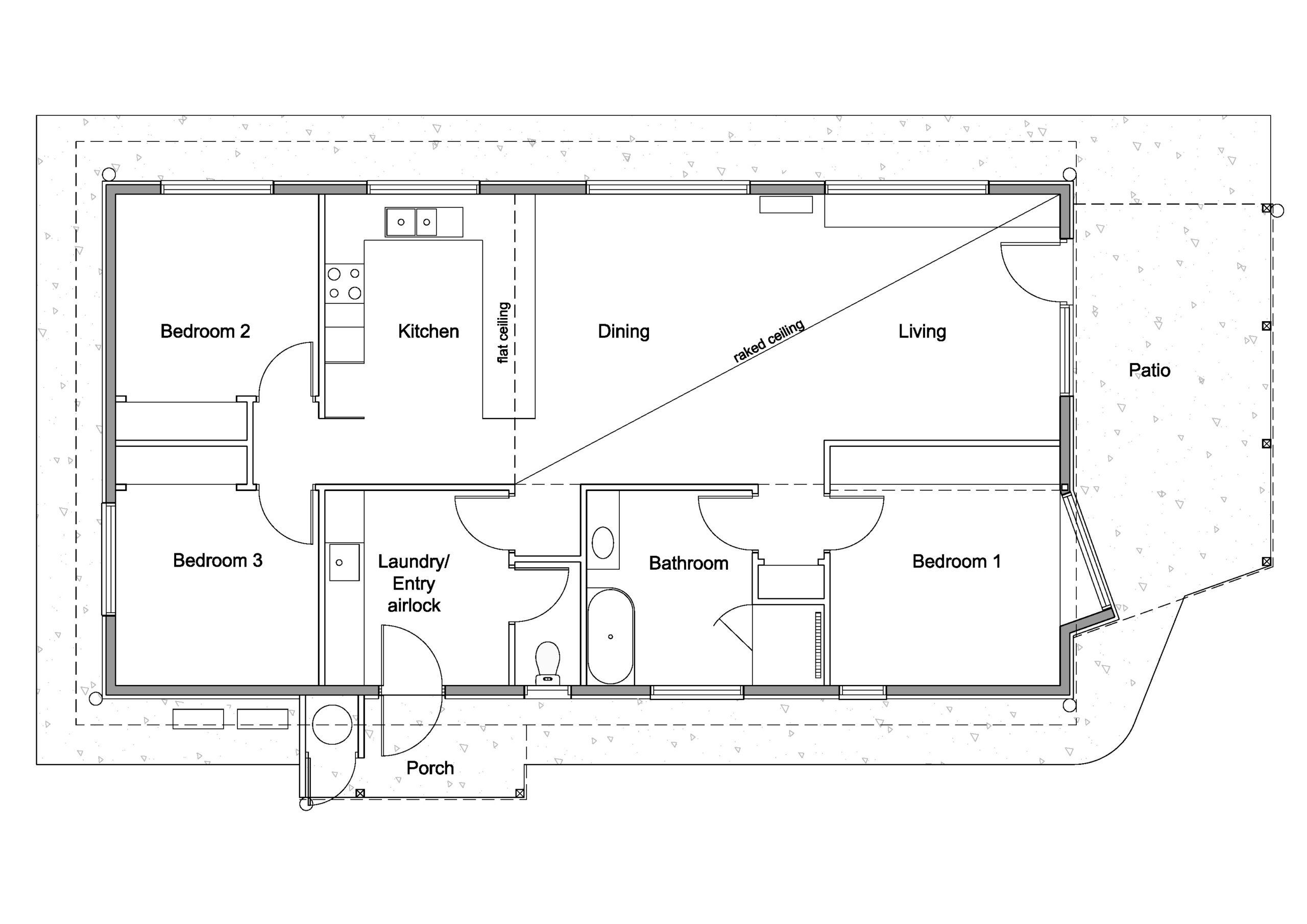 SIPs passive solar floor plan